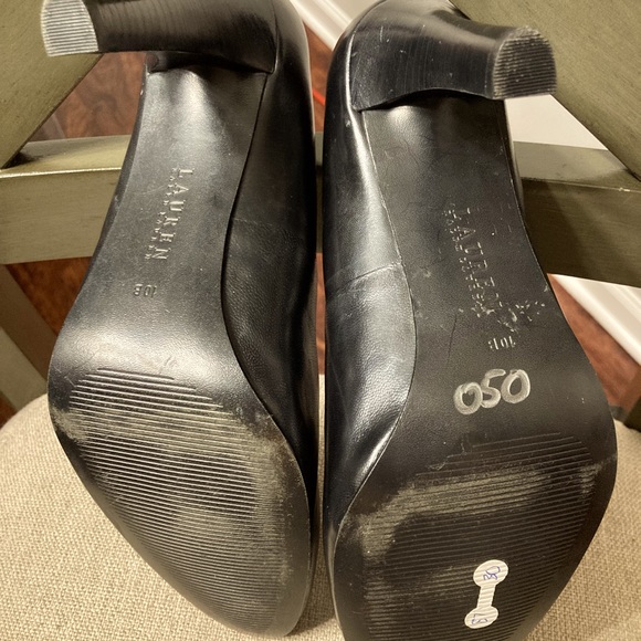 Ralph Lauren Basic Black leather pumps - Picture 4 of 7